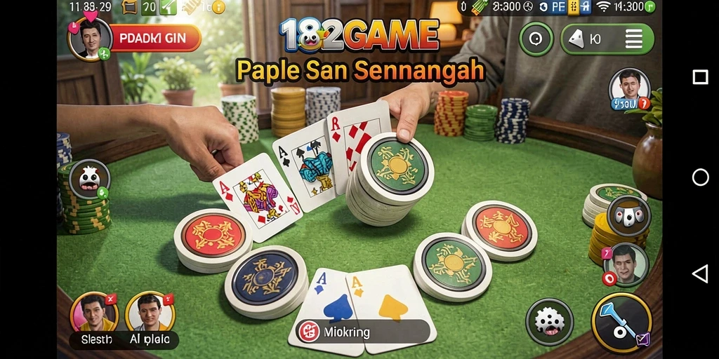 Tampilan gameplay yang seru dalam permainan Gaple.