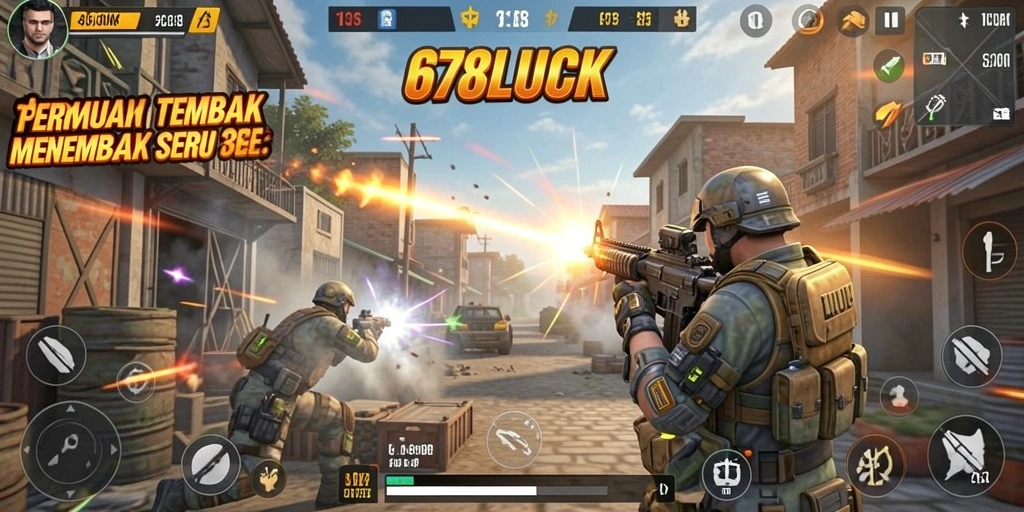 Screenshot gameplay TPS yang menegangkan di 678LUCK.