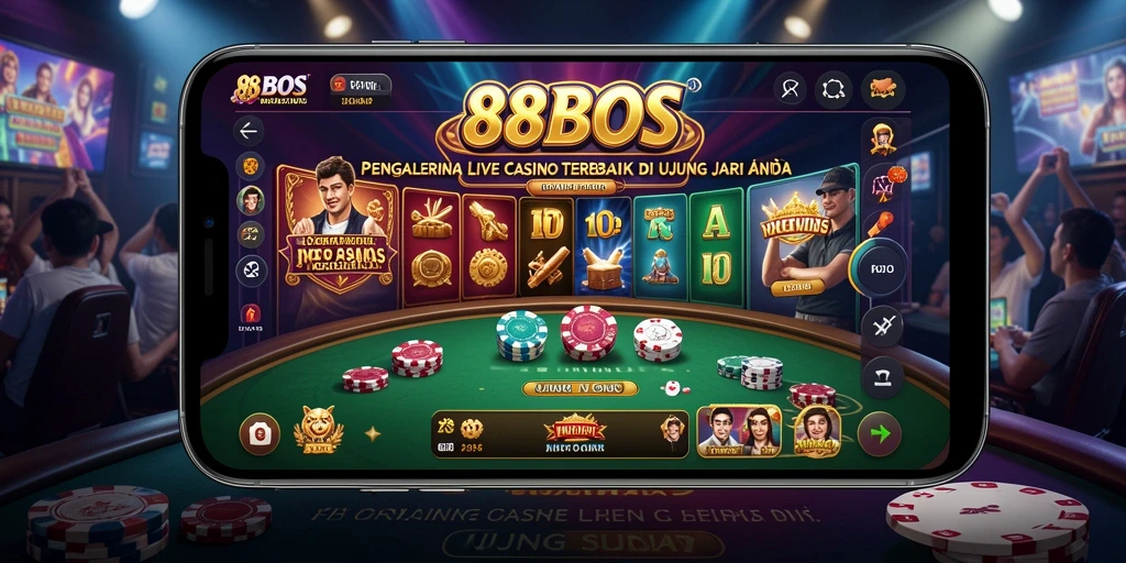 Screenshot gameplay menarik dari aplikasi Live Casino 88BOS.
