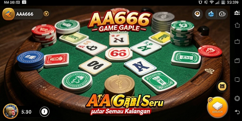 Screenshot gameplay AA666 menampilkan keseruan bermain Gaple.