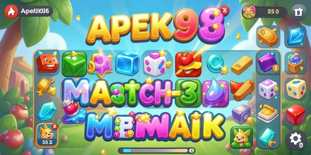 Tampilan screenshot gameplay APEK88 yang penuh warna dan seru.