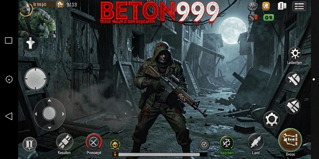 Tampilan gameplay menegangkan dari BETON999 yang membuat jantung berdegup kencang.