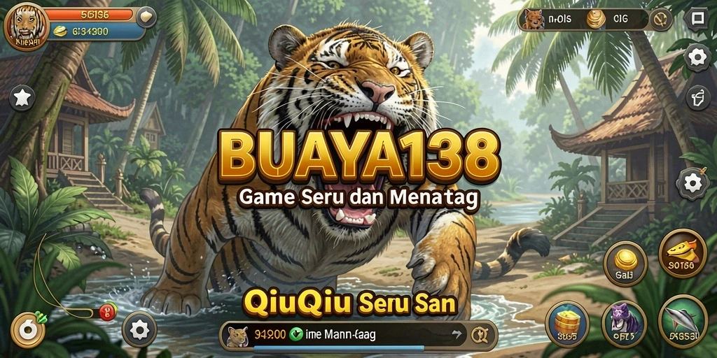 Tangkapan layar utama gameplay QiuQiu di BUAYA138.