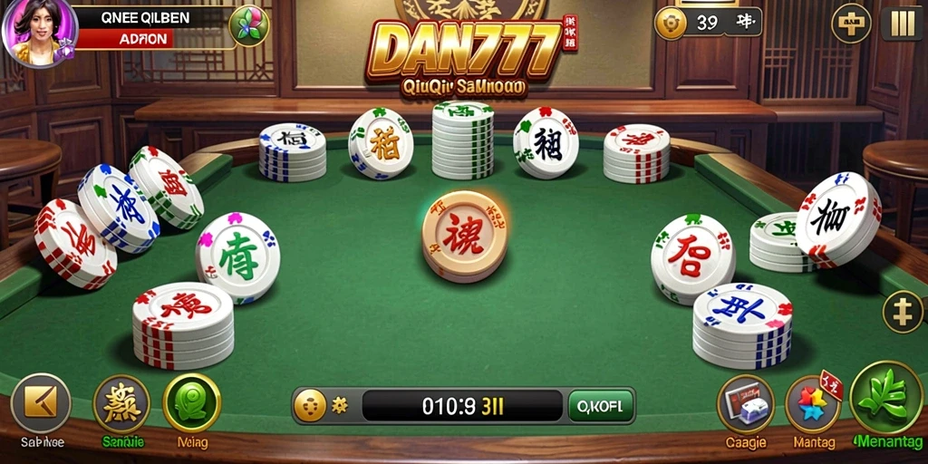 Tampilan gameplay QiuQiu yang menarik dan interaktif.