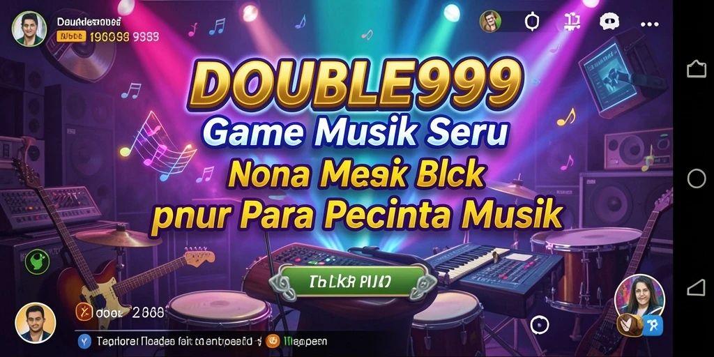 Screenshot menampilkan gameplay seru saat bermain musik.