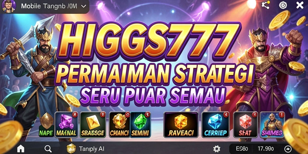 Tampilan gameplay seru dan interaktif dari HIGGS777.