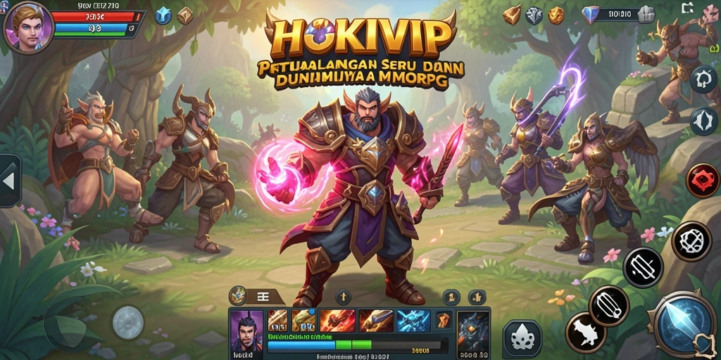 Tampilan permainan HOKIVIP yang memukau dalam dunia MMORPG.