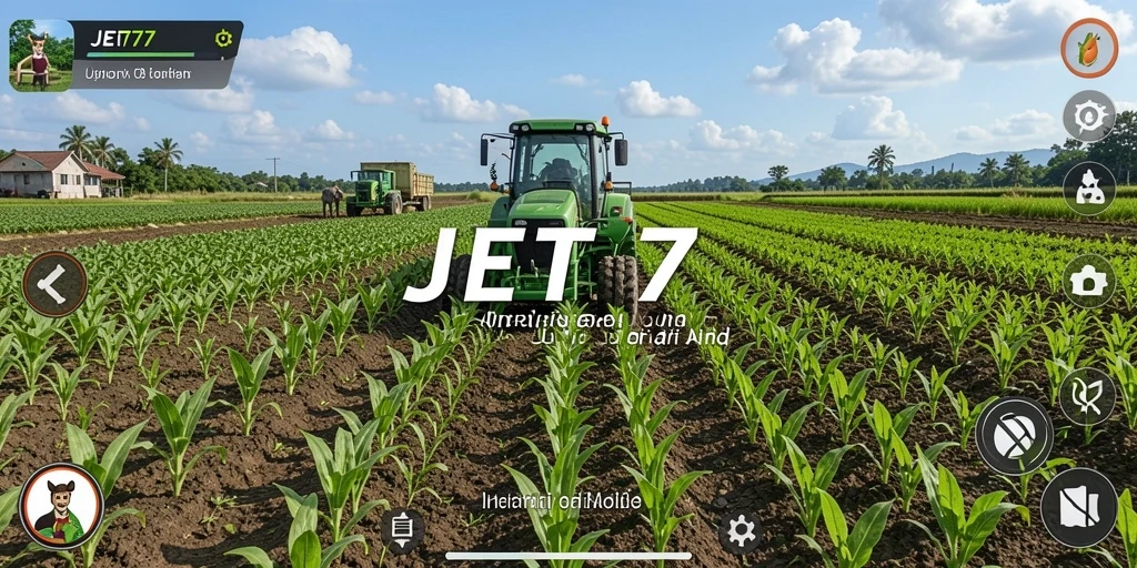 Tangkapan layar gameplay <strong>JET77</strong> menampilkan kebun indah yang penuh dengan berbagai tanaman.