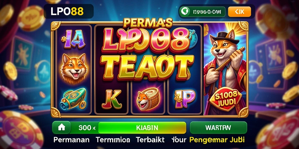 Tampilan gameplay LPO88 yang seru dan penuh warna di layar smartphone.