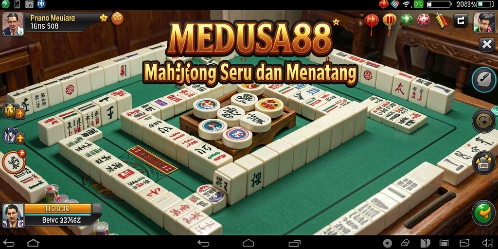 Tampilan menarik dalam permainan Mahjong MEDUSA88.