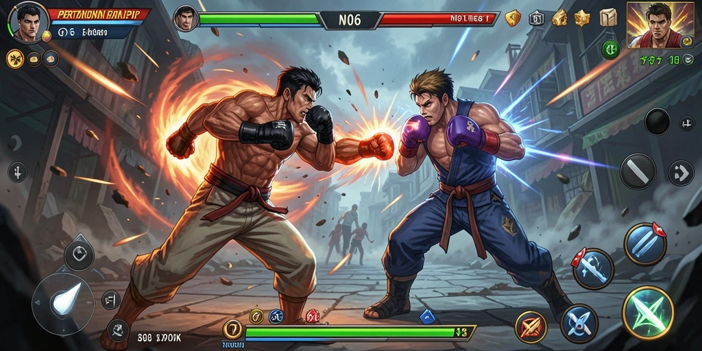 Screenshot gameplay N06 yang menunjukkan momen pertarungan terbaik.