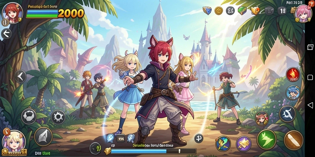 Tampilan menakjubkan dari gameplay NAGA2000 yang penuh aksi.
