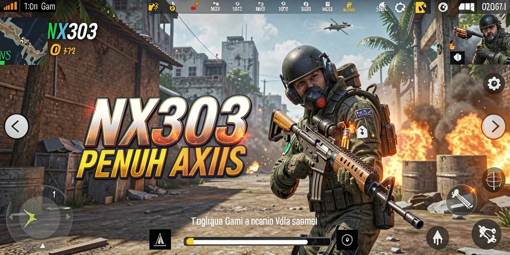 Tampilan gameplay mendebarkan di <strong>NX303</strong> dengan aksi tembak-menembak yang cepat.