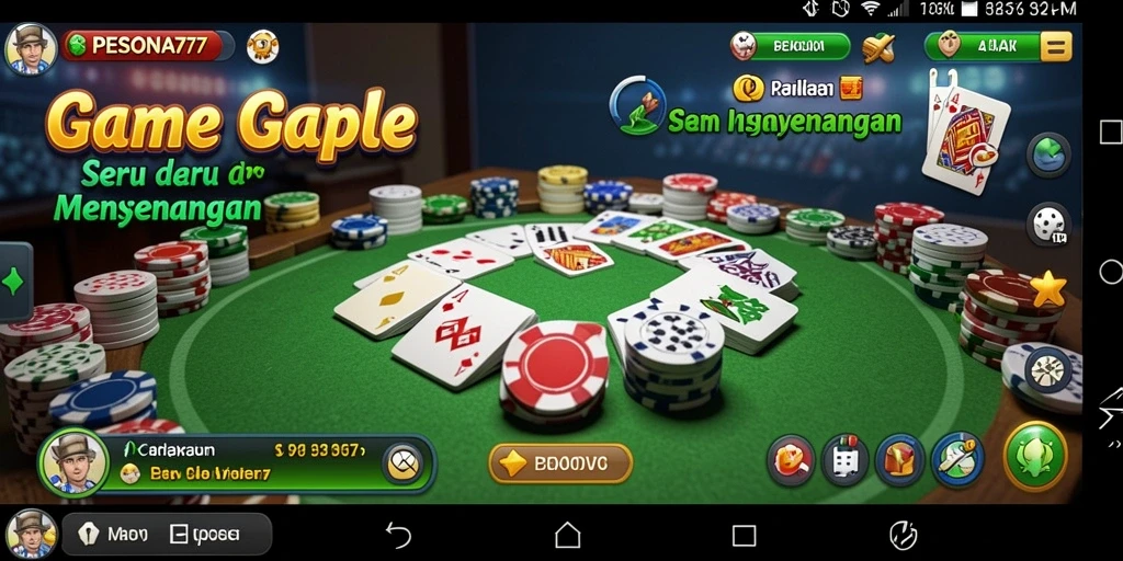 Tampilan gameplay PESONA77 yang seru dan interaktif.