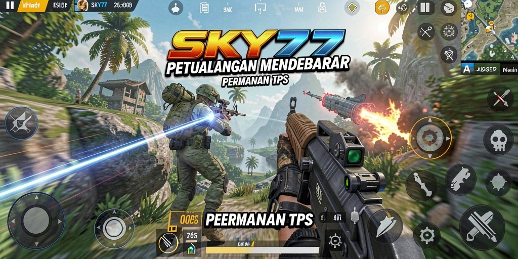 Tampilan menarik dari gameplay seru di SKY77.