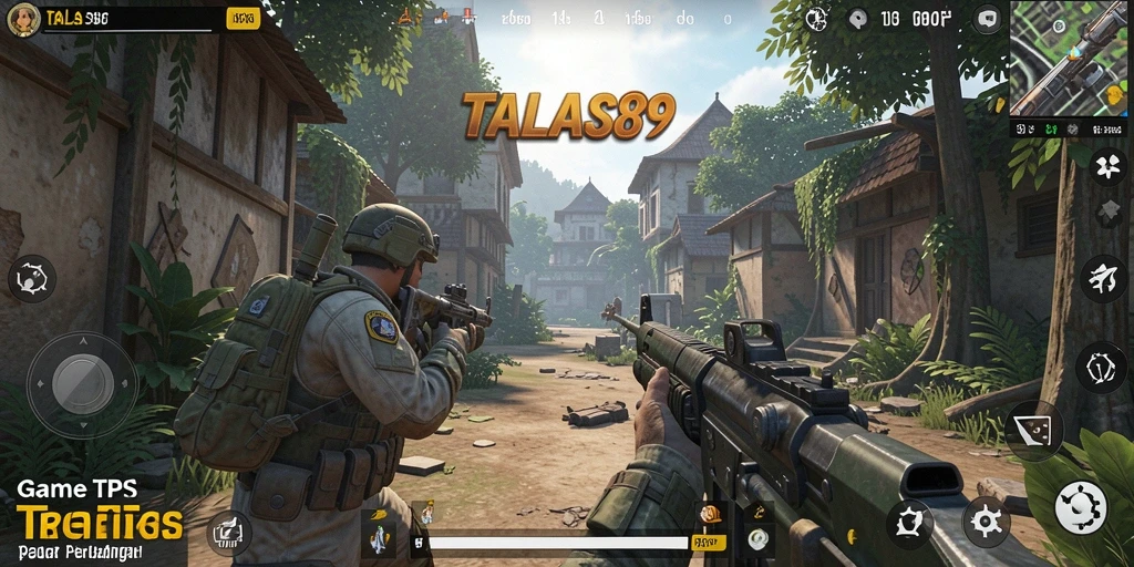 Tampilan gameplay TALAS89 yang intens dan menegangkan di medan perang.