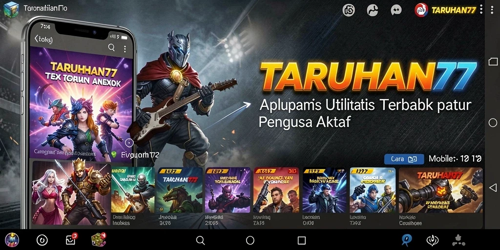 Tampilan antarmuka TARUHAN77 yang memudahkan navigasi.