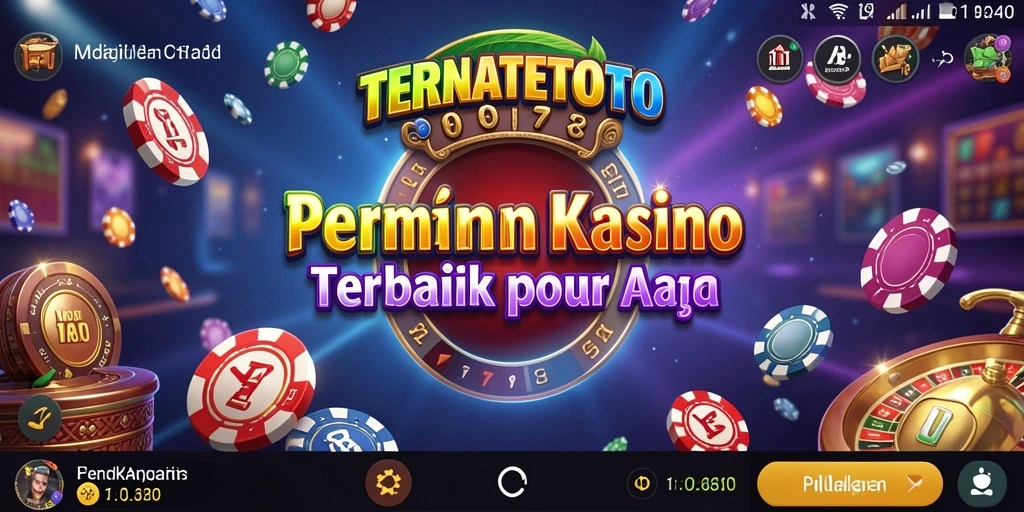 Tampilan dinamis gameplay TERNATETOTO di kasino.