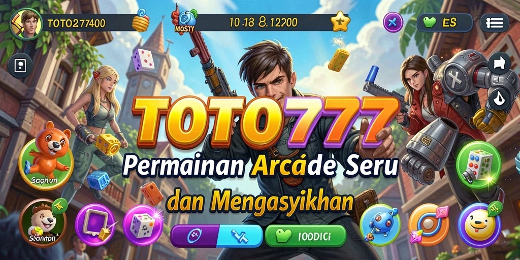 Screenshot gameplay TOTO777 menampilkan aksi arcade yang mendebarkan.