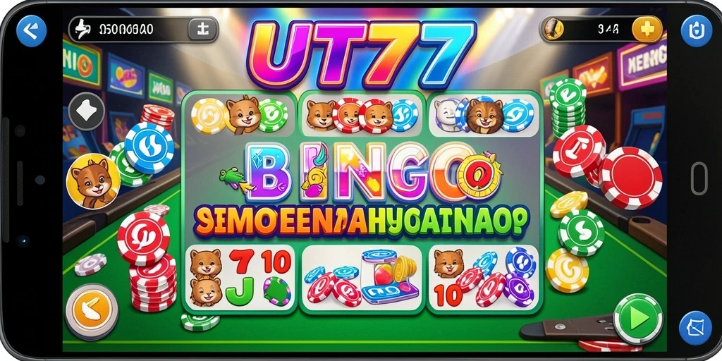Tampilan seru dari gameplay Bingo di UT77.