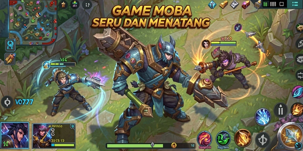 Tampilan gameplay seru dan strategis di VO777.