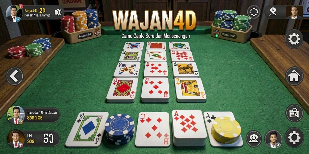 Tampilan menarik dari gameplay WAJAN4D yang seru.