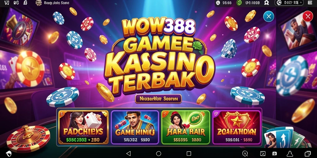 Demo gameplay Kasino dengan fitur slot dan live dealer.