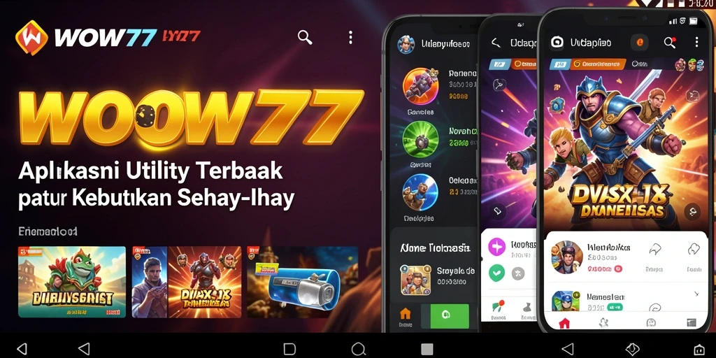Tampilan antarmuka WOW77 yang bersih dan fungsional.